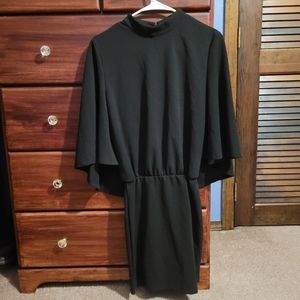 NWOT SHEIN Black Dress Mid Length Sleeves Small